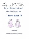 Patron tablier Babeth