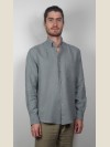 Chemise Col Officier Manches Longues
