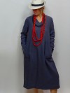 Robe en lin Caroline couleur navy