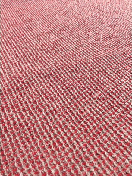 Serviette de bain rouge Chiné 70x100 cm