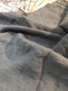 Lin Lavé Fin Grande largeur Gris beton