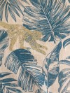 Lin imprimé guyane bleu