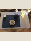 SET DE TABLE EN LIN LAVE BLEU PETROL