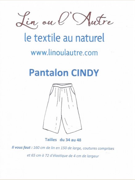 Patron Pantalon large CINDY