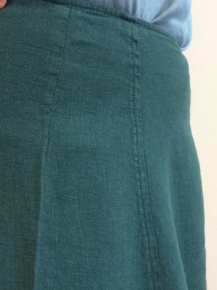 Jupe en lin Annabelle BLEU DE PRUSSE
