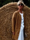 Veste Lola en lin TABAC