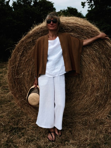 Veste Lola en lin TABAC