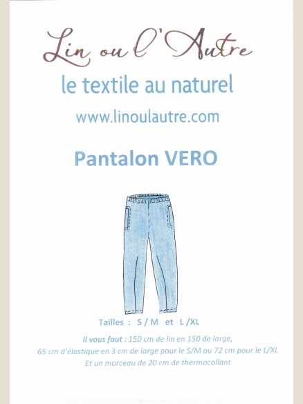 Patron Pantalon Vero