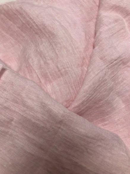 Lin Lavé Fin Grande largeur rose