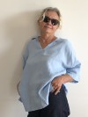CHEMISE MAHE BLEU CIEL DE CORDE