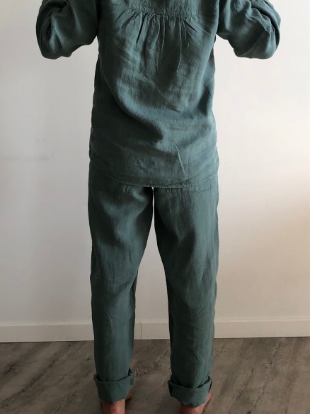 PANTALON COOL MIXTE MAHE GREEN BLUE