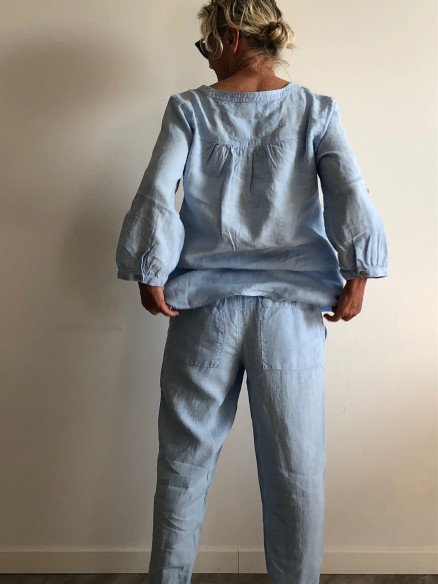 PANTALON COOL MIXTE MAHE GREEN BLUE