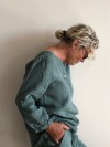 CHEMISIER MONA GREEN BLEUE