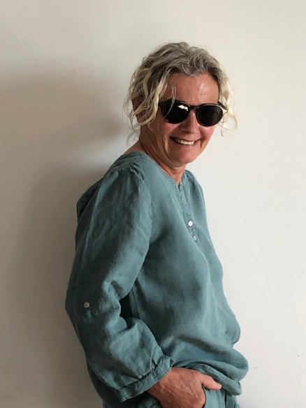 CHEMISIER MONA GREEN BLEUE