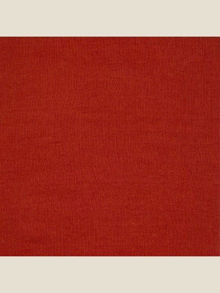Lin lavé terracotta