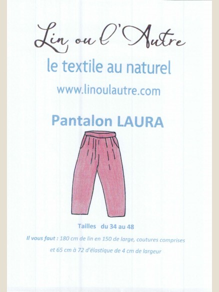 Patron Pantalon large en Lin LAURA