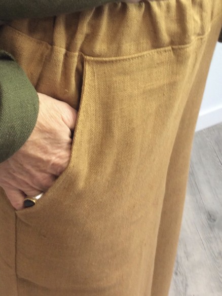 Patron Pantalon large en Lin LAURA