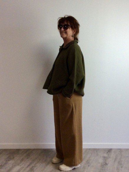 Pantalon large en lin Laura