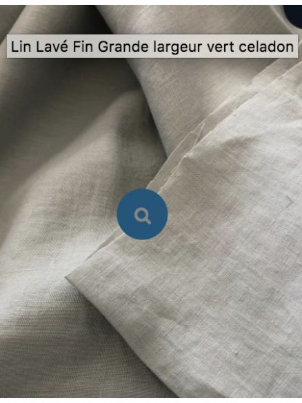 Lin Lavé Fin Grande largeur VERT TENDRE