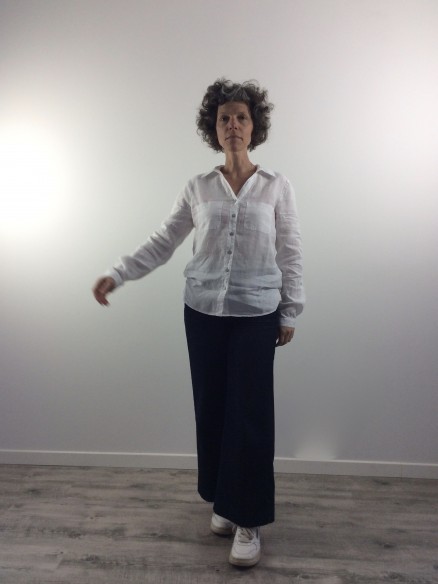 CHEMISIER CAROLE BLANC