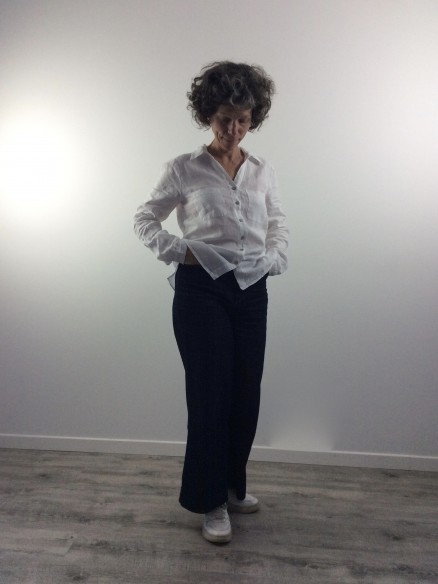 CHEMISIER CAROLE BLANC