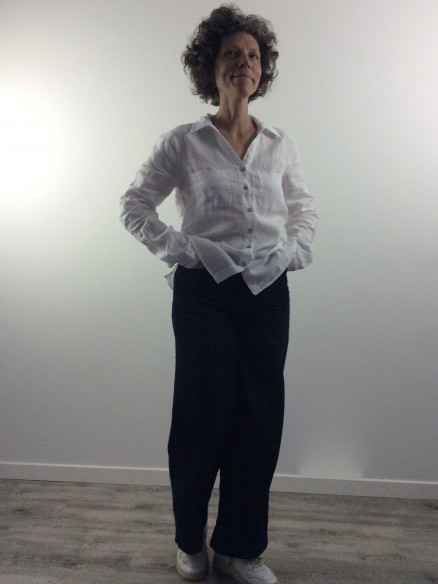 CHEMISIER CAROLE BLANC