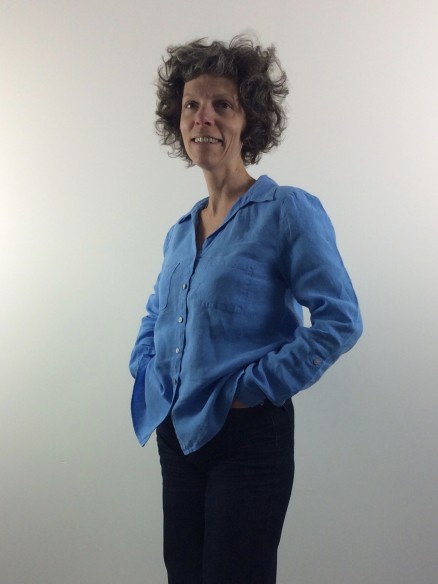 CHEMISIER CAROLE BLEU ILE DE RE