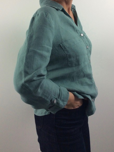 CHEMISIER CAROLE GREEN BLUE