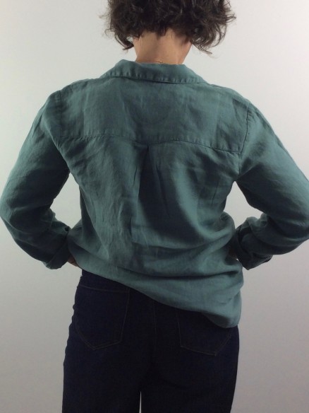 CHEMISIER CAROLE GREEN BLUE