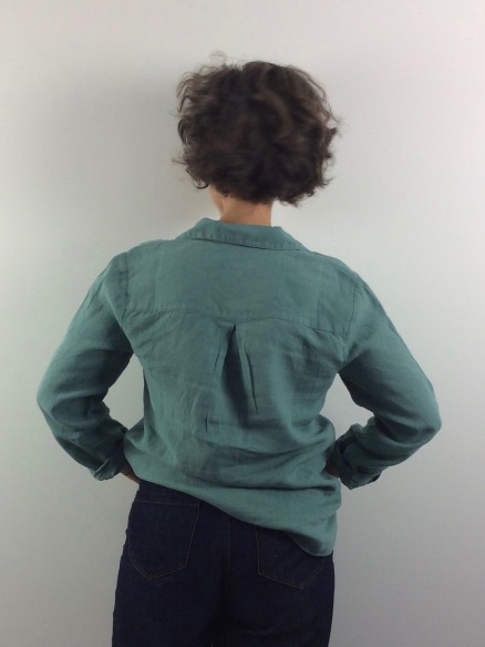 CHEMISIER CAROLE GREEN BLUE