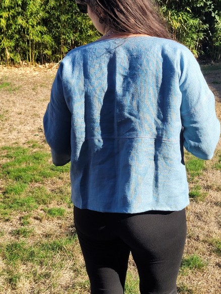 Veste en lin Lilas