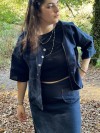 Veste en lin Lilas